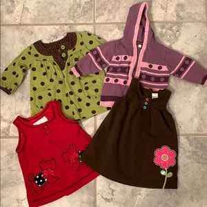 4 bundle 9mo old tops/dresses